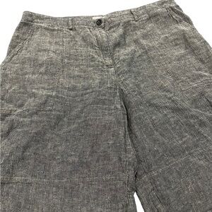 POETRY Shorts Womens Size UK 16 US 12 Linen Cotton Blend 34” Waist Gray